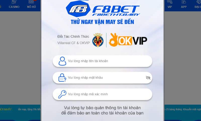 Đăng Nhập F8BET Đơn 